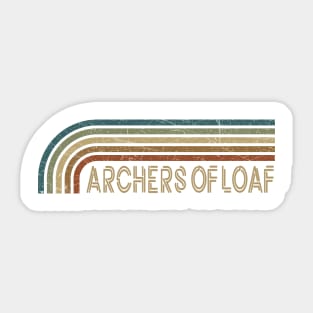 Archers of Loaf Retro Stripes Sticker